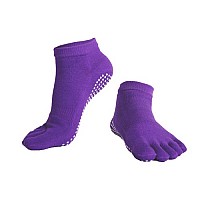 Чорапи за йога с пръсти, едноцветни
