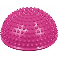 Масажна топка за баланс с формата на полусфера Maxima, Ф16.5 см, Розов