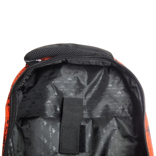 Ученическа раница с несесер и чанта за бутилка Glossy Bird, Размери 41х26х20 см, Дизайн 6