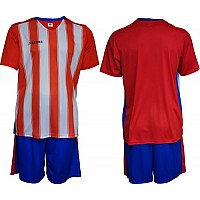 Екип за футбол/ волейбол/ хандбал, фланелка с шорти - червен с бяло рае Maxima