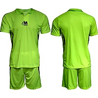 Екип за футбол/ волейбол/ хандбал, фланелка с шорти - неоново зелен с черно Maxima, размер S