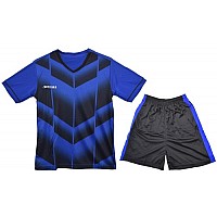 Екип за футбол/ волейбол/ хандбал, фланелка с шорти - син с черно