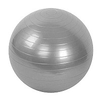 Гимнастическа топка Maxima, 65 см, Гладка, Сива