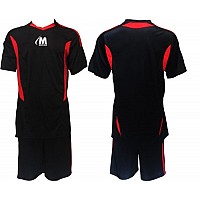 Екип за футбол/ волейбол/ хандбал, фланелка с шорти черно и червено