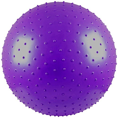 Гимнастическа топка Maxima, 65 см, Масажна, Лилава