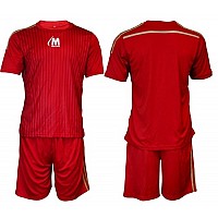Екип за футбол/ волейбол/ хандбал фланелка с шорти - червен