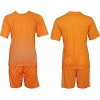 Екип за футбол/ волейбол/ хандбал, фланелка с шорти оранжево и бяло