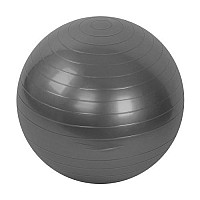 Гимнастическа топка Maxima, 75 см, Гладка, Сива