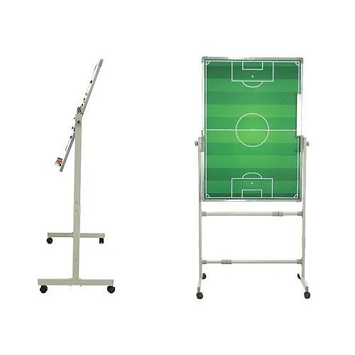Тактическа треньорска дъска за футбол на стойка, 100х70 см, H126–199 см