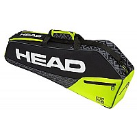 Тенис калъф HEAD Core 3R Pro, Черен с жълто