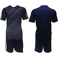 Екип за футбол/ волейбол/ хандбал, фланелка с шорти тъмно синьо и бяло