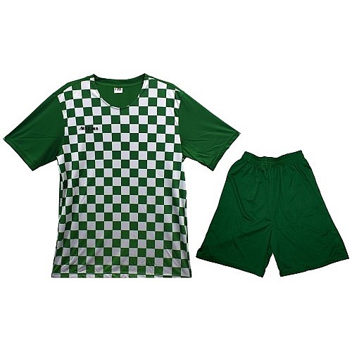 Екип за футбол/ волейбол/ хандбал, фланелка с шорти - зелен с бяло