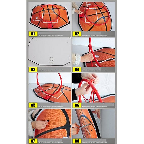 Баскетболно табло с кош Maxima, 80х61 см, Дизайн 4