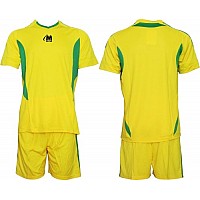 Екип за футбол/ волейбол/ хандбал, фланелка с шорти жълто