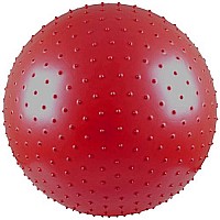 Гимнастическа топка Maxima, 60 см, Масажна, Червена