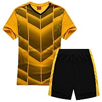 Екип за футбол/ волейбол/ хандбал, детски - жълт с черно