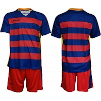 Екип за футбол/ волейбол/ хандбал, фланелка с шорти - червен със синьо рае Maxima