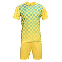 Екип за футбол/ волейбол/ хандбал, фланелка с шорти - жълт със зелено