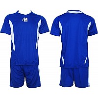 Екип за футбол/ волейбол/ хандбал, фланелка с шорти синьо и бяло