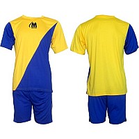 Екип за футбол/ волейбол/ хандбал, фланелка с шорти тъмно синьо и жълто