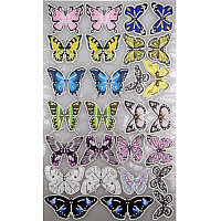 Декорация пеперуди с блестящи камъчета за дрехи
