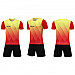 Екип за футбол / волейбол / хандбал Maxima, Комплект фланелка с шорти, Червен с черен и жълт