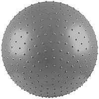 Гимнастическа топка Maxima, 65 см, Масажна, Сива