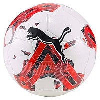 Футболна топка PUMA Orbita 6 MS, Размер 5, Бял с червен