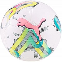 Футболна топка PUMA Orbita 6 MS, Размер 5, Бял с розов и зелен
