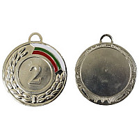 Медал MAXIMA, 5 см, С трикольорна лента, Сребърен