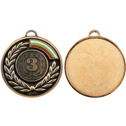 Медал MAXIMA, 6.5см, С трикольорна лента, Бронзов