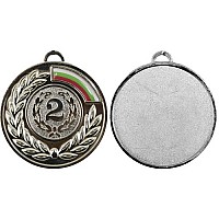 Медал MAXIMA, 6.5 см, С трикольорна лента, Сребърен
