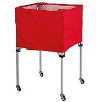 Сгъваема количка за топки от алуминий MAXIMA, Червена