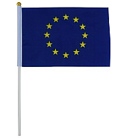Знаме Европейски съюз 14х21 см с дръжка